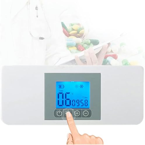 BTOIASYHF Mini Frigorifero per Medicinali E Frigorifero per Insulina - Custodia Refrigerata per Viaggio, Casa, Auto Portatile/Piccola Scatola da Viaggio per Farmaci