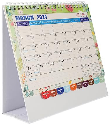 FUNOMOCYA Dekorativer Schreibtischkalender Täglicher Tischkalender Für Büro Und Zuhause Stabil Und Praktisch Als Für Neujahr Monatsansicht Vielseitig Einsetzbar