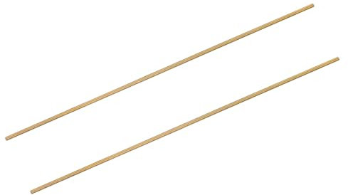 sourcing map 2Pcs M2-0.4x250mm Fully Threaded Rods, Threaded Rods Bar Studs, Brass Long Thread Screws Hardware for U-Bolts, Anchors, Clamps, Hangers, Brass