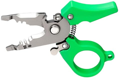 Gwtdtoad Pelacables,Herramienta Multifunción para Cable,Herramienta para Corte División Crimpado Enrollado Sujeción Cizallado Pelado | Recorte de Alambre con Precisión