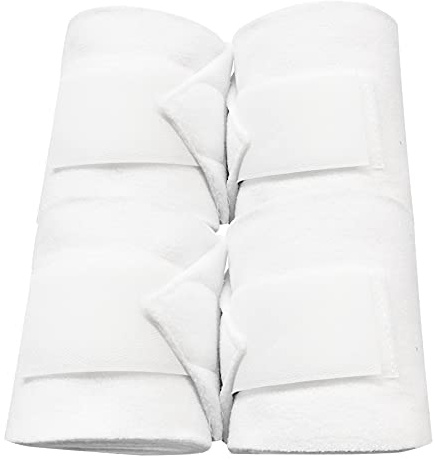 Tnfeeon Bandage de Jambe en Polaire épais pour Bottes de Cheval, Support Doux pour l'entraînement du Cheval, 4 Rouleaux de 250 Cm de Long Chacun, pour Les Compétitions équestres