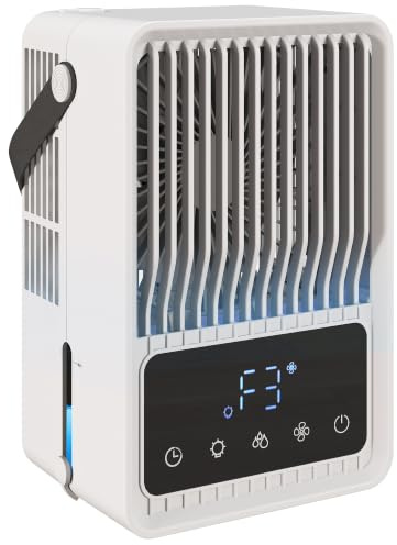 HOMCOM Portable Air Conditioner 4-in-1 Mini Air Cooler 550ml Black/White