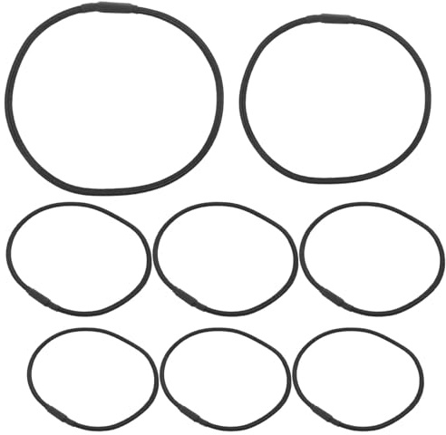 Mikinona 8 Pezzi Microfono A Condensatore Nero Universale Supporto Antivibrazione Morsetto Di Ricambio Supporto Elastico Per Microfoni Cinghie In Gomma Per Microfono Anelli