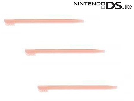 Pack de 3 stylets pour Nintendo DS lite (NDSL DSL) - Rose