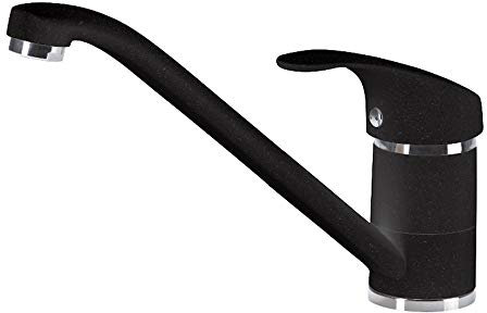 Designer PEPE Küchenarmatur Festauslauf, Wasserhahn Armatur Spüle Mischbatterie Küche Einhebel Spültischarmatur Wasserhahn Küche Küchenarmatur (Graphit)