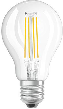 OSRAM Filament LED Lampe mit E27 Sockel, Tropfenform, Warmweiss (2700K), 6 W, Ersatz für 60-W-Glühbirne, LED Retrofit CLASSIC P