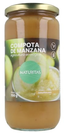 Compota de manzana BIO | 700 g | Naturitas Essentials | Sin azúcares añadidos | 100% agricultura ecológica | Mermeladas y Conservas