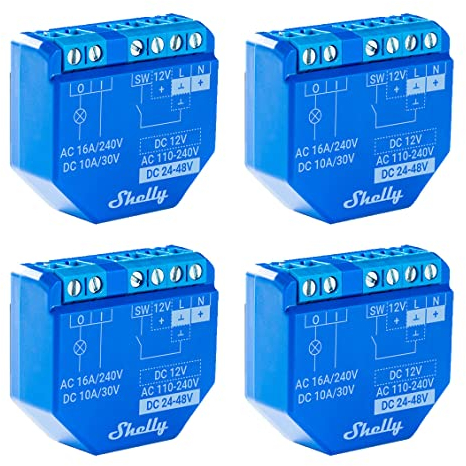 Shelly Plus 1 WLAN-Schalter 4er Pack