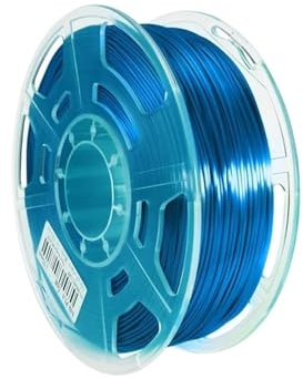 3D-Druckerfilament, 1,75 mm 0,8/1 kg PLA/SilkPLA/PETG/TPU 3D-Kunststoff-Druckfilament (Color : Silk PLA Cyan -1KG)