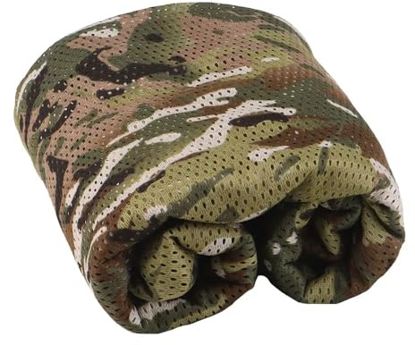 Peminkoo Filet de Camouflage Tactique 1,5 x 2 m, abri Solaire, Chasse, entraînement Militaire, Filet de Camouflage pour Voiture, Jardin, Bar, décoration, Tente de Camping