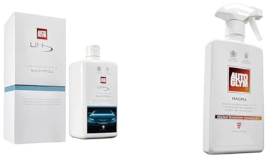 Autoglym Ultra High Definition Shampoo, 1 Litre - High Foaming Car Shampoo Leaves & Magma Liquid Clay, 500ml - Colour Transform Technology Fallout Remover, Removes Stubborn Iron Specks From Car