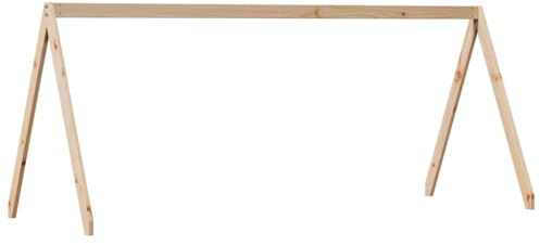 vidaXL Tak till barnsäng 209x85,5x88 cm massiv furu, sängtak, lutande tak, tak för barnsäng, säng tak, sänghimmel för barn, tak för barnsäng