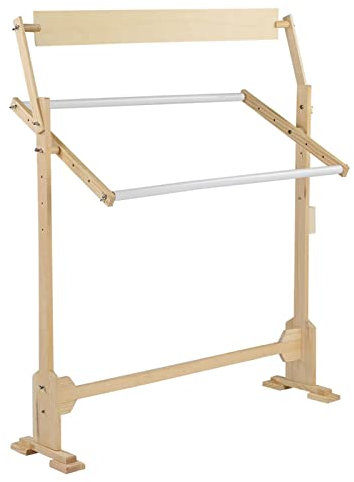 Stickständer, Großer Holzrahmenhalter, 360 Grad Verstellbarer Stickständer für Kreuzstich-Nadeln