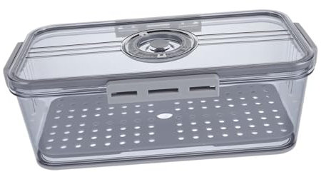 HOLIDYOYO Bread Boxes for Kitchen Containers Airtight Bread Box Timer for Fridge Organization