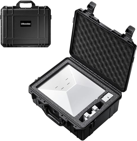 UBeesize Starlink Mini custodia protettiva, custodia rigida impermeabile con schiuma tagliata di precisione per mini parabola Starlink e accessori, portatile per camper, viaggi e campeggio