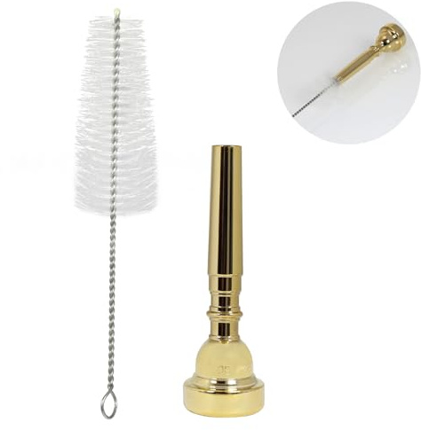 Boquilla de trompeta de metal chapada en oro, oro 3C (accesorio instrumental).…