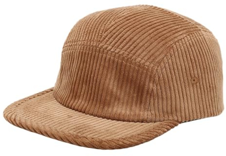 YAMEE Gorro de Béisbol de Pana Unisex,Gorra de 5 Paneles Ajustable,Sombrero Béisbol Retro Moda,Gorra de Invierno Protección Solar para Hombre y Mujer