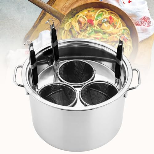 WDWDW Pentole per Pasta Multipots in Acciaio Inox con cestello scolapasta, Strumento di Cottura per Cucina Domestica e Ristorante