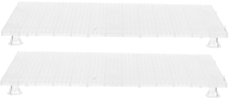 HONITANO Bandeja Base para Macetas con Rejilla Plástica Semitransparente Diseño para Control de Agua para Jardinería y Cuidado de Plantas Casa