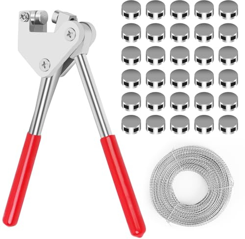 Juego de Alicates de Sellado 165 mm Alicates para Sellar 130 Precintos de Plomo (8 10mm) y 40M Hilos de Sellado para Contadores de Agua Apparecchiature