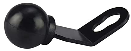 Soporte de base en ángulo de aleación de aluminio de 25 mm para cabeza retrovisora para motocicleta, vehículos eléctricos, scooters, teléfonos celulares, base de cabeza de bola