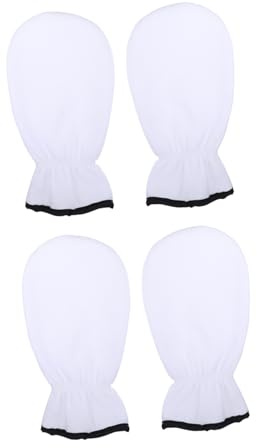 TOPPERFUN Paraffin Badehandschuhe und Verbesserter Feuchtigkeitswirkung 2 Paar aus Polyester und Flanell mit Waschbarem Material für Handpflege zu Hause und Salon