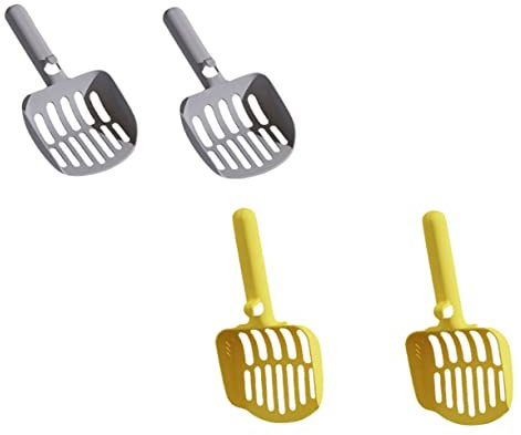 sdSDGrw Pala para Arena de Gatos, Juego de 4 Palas Antideslizantes for Arena Gatos Grandes, rascador portátil for, Material Resistente