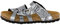Lico Damen Bioline Flora Hausschuh, Anthrazit Grau, 38 EU