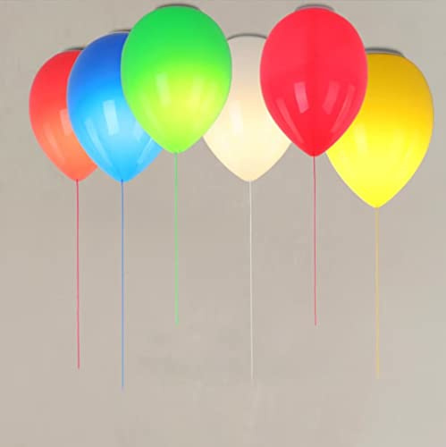 GUANSHAN Bunte Ballon-Deckenleuchte, schöne LED-Ballon-Deckenleuchte, Kinderzimmer, Deckenleuchte, dekorativer Kronleuchter für Wohnzimmer, Schlafzimmer, Kinderzimmer, Jungen, Mädchen