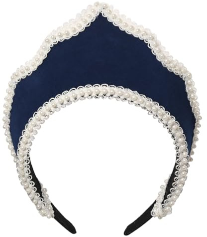 BPURB Anne Boleyn Hut für Damen Tudor Elizabethan Kopfbedeckung Renaissance Königin Krönchen Stirnband