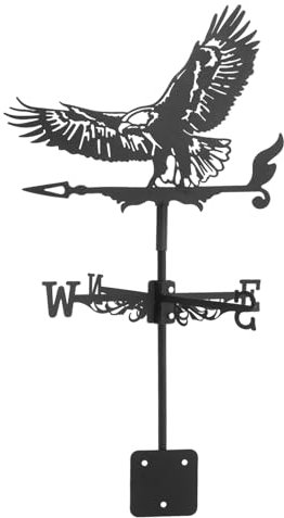 NULYLU Wetterfahne Aus Metall Gartenornament Wetterfahne Dekorativer Gartenstecker Außenornament Garten Als Deko