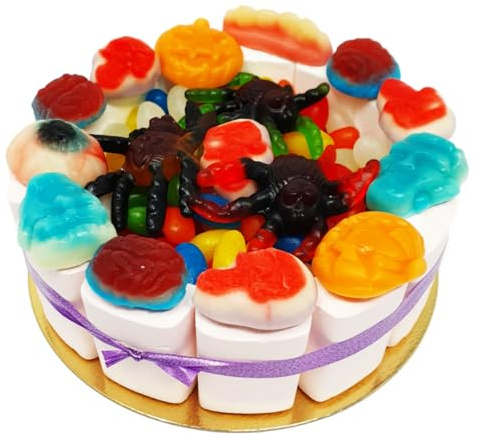 Happy Halloween Torte mit Baiser und Fruchtgummi zum gruseln 600g