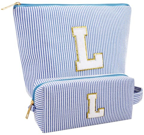 Kosmetiktasche Personalisiert, Kulturtasche Damen, Schminktasche Damen, Kulturtasche Mädchen Teenager, Kosmetiktasche Set für Mädchen Mama Geschenk Schwester Geschenk (L)