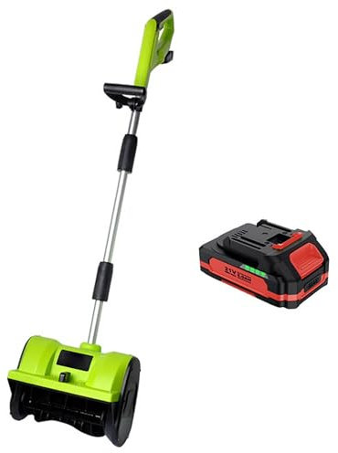 Pala Da Neve Leggera, Efficiente Spazzaneve con Asta Retrattile, Facile Sgombero Della Neve, Pala Da Neve a Batteria per La Rimozione Della Neve Invernale Dal Vialetto