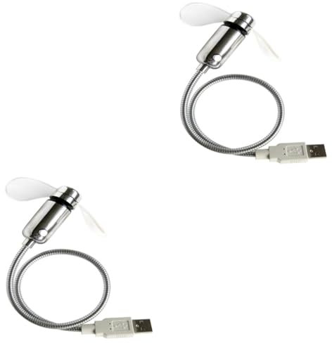 Homoyoyo Lot De 2 Ventilateurs À Led Clignotants Affichage En Temps Réel Alimentés Par Une Fonction Mémoire