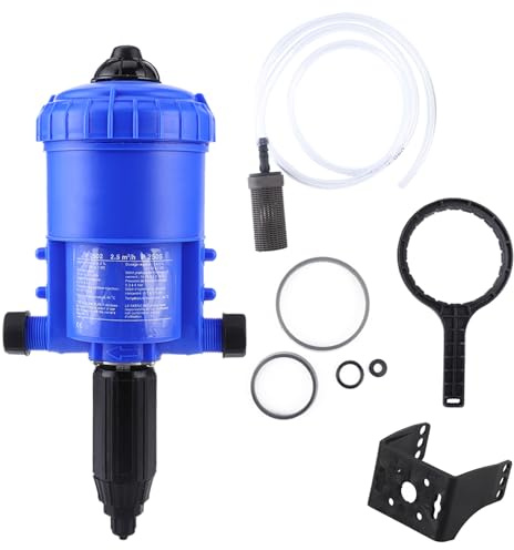 Pompe d'injection d'engrais, Pompe de Dosage Automatique Réglable pour Système d'Irrigation Jardin avec Contrôle de Débit et Fonctionnement en Continue, Outil de Jardinage