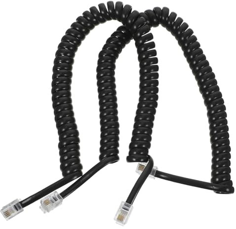 Holibanna Cavo Telefonico A Spirale Per Fissa Cavo Della Telefonica Compatibile Telefoni Fissi Realizzato Materiali Robusti Per Durata Lunga Termine