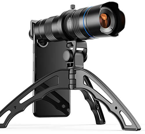Telescopio monocular, monocular Totalmente Metal, teleobjetivo Externo HD con Zoom 20-40X, telescopio con Zoom Doble Ajuste teléfono móvil Exteriores con trípode