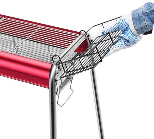 CWOQOCW Iron BBQ Grill Storage Basket Side Hanging Organizer Rack For Barbecue Tools Utensils Condiments Outdoor Cooking Accessories