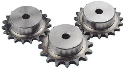 Rueda Dentada de transmisión 06B de 10-30 Dientes, diámetro Interior de Engranaje de Acero n.° 45, piñón de Cadena de 10-16 mm for maquinaria (1 Unidad)(18 Teeth Bore 10mm)