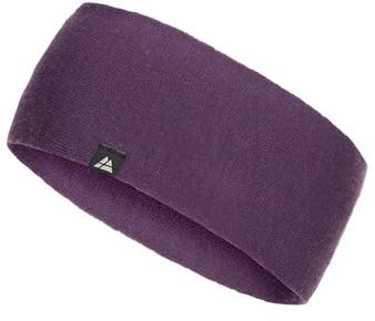 DANISH ENDURANCE Merino Stirnband, 1er & 2er Pack, Violett, L/XL | Merino Stirnband, Leicht & atmungsaktiv mit geruchshemmender Wirkung für Wandern, Laufen & Radfahren bei Kälte, Unisex