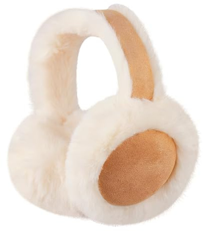 Mulor Damen Fleece Ohrenwärmer Flauschige Ohrenschützer für Frauen Winter Warmhaltend Faltbar
