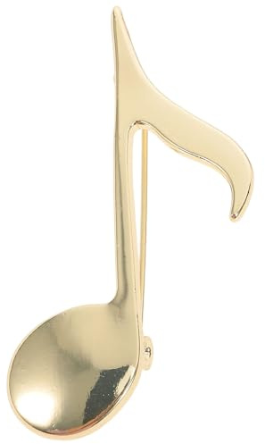MUCKLILY Musiknoten-Brosche Musiknoten-Anstecknadel Für Damen Und Herren Musiksymbol-Abzeichen Für Kleidung Jacken Taschen Und Hüte Geschenk Für Musiker