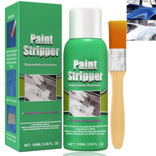 Paint Stripper,Paint Stripper for Wood & Metal, Fast-Acting Paint Remover for Wood, Metal, Concrete,Varnish Stripper & Remover for Wood Surfaces,100ml Concentrated Formula,Rust-Proof Paint Removal