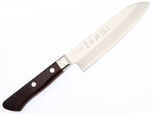 Coltello Giapponese Santoku piccolo in acciaio al molibdeno Lama 145 mm, Coltelli da cucina Prodotto in Giappone