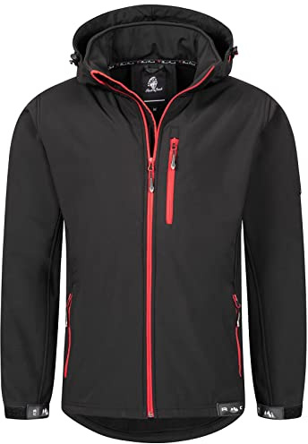 Rock Creek Softshell jacka för män utomhus H-168, svart, 5XL