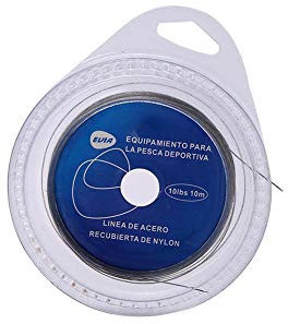 Fishing Line, 5 Types 10 m Durable Braided Line High Sensitivity Fishing Steel Wire Braided Fishing Wire Covered with Plastic(10 lbs) Sportinggoods Fishing Line