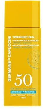 GERMAINE DE CAPUCCINI - TIMEXPERT SUN | Fluido Protezione Solare Antietà SPF 50 - Crema solare SPF 50 - Previene rughe e macchie causate dal sole - Unifica il tono della pelle - 50 ml