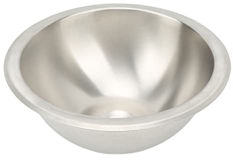 Évier de Cuisine pour Camping-car, évier de Bateau Rond en Acier Inoxydable, Tréfilage Facile, Ponçage pour Remplacement