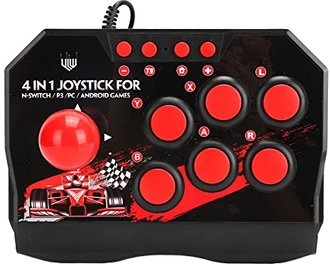 Arcade Fight Stick Retro gaming Atari joystick Wired Arcade Joystick Universal Portable Arcade Fight Stick Computer Game Controller Accessories for PC PS3